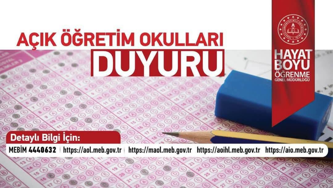 AÇIK ÖĞRETİM OKULLARINDA 3. DÖNEM KAYIT YENİLEME İŞLEMLERİ BAŞLADI