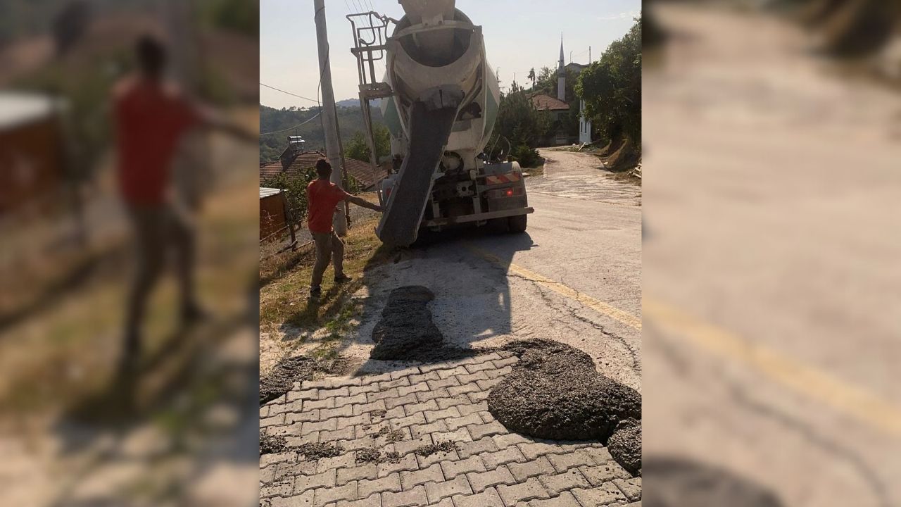 Aybaşı Köyü'nde Yol Çalışmaları Tamamlandı