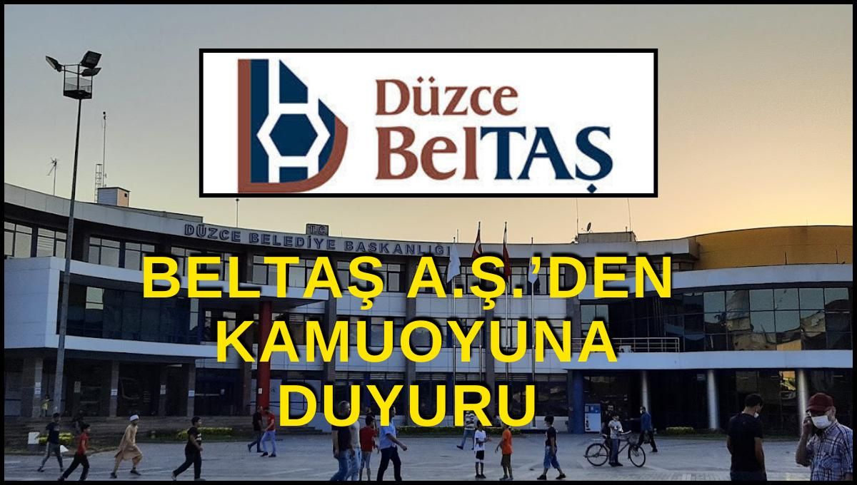 BELTAŞ A.Ş. ARAPÇİFTLİĞİ MAHALLESİ'NDEKİ KAZI ÇALIŞMALARINA İLİŞKİN BASIN AÇIKLAMASI YAPTI