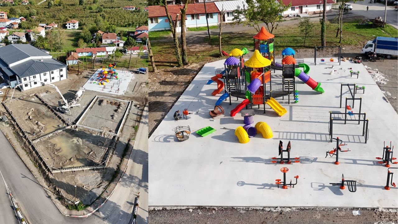 Beyköy'de Gençlik ve Spor Merkezi'nde Çalışmalar Sürüyor