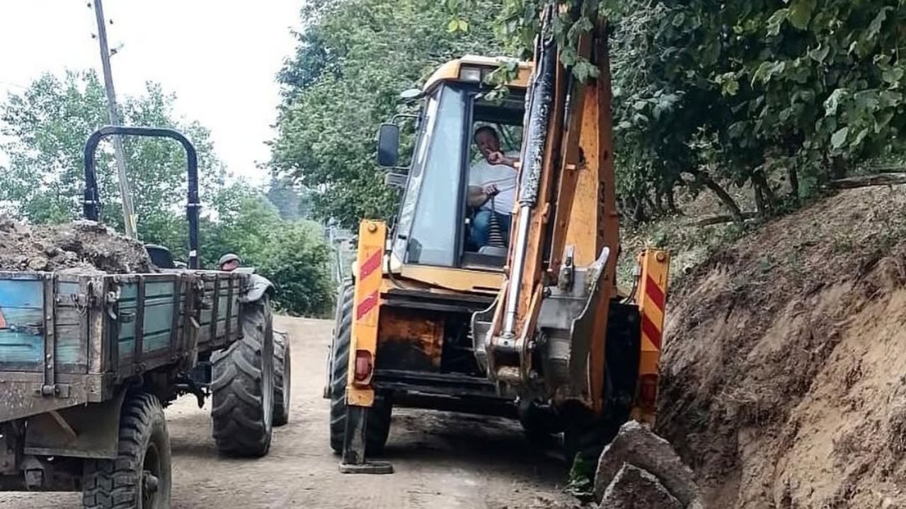 Çilimli'de Kırsal Altyapı Güçleniyor Kırkharman ve Dikmeli Köyü'nde Çalışmalar sürüyor