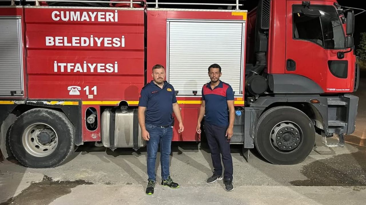 Cumayeri Belediyesi'nden Bilecik'teki Yangına Destek