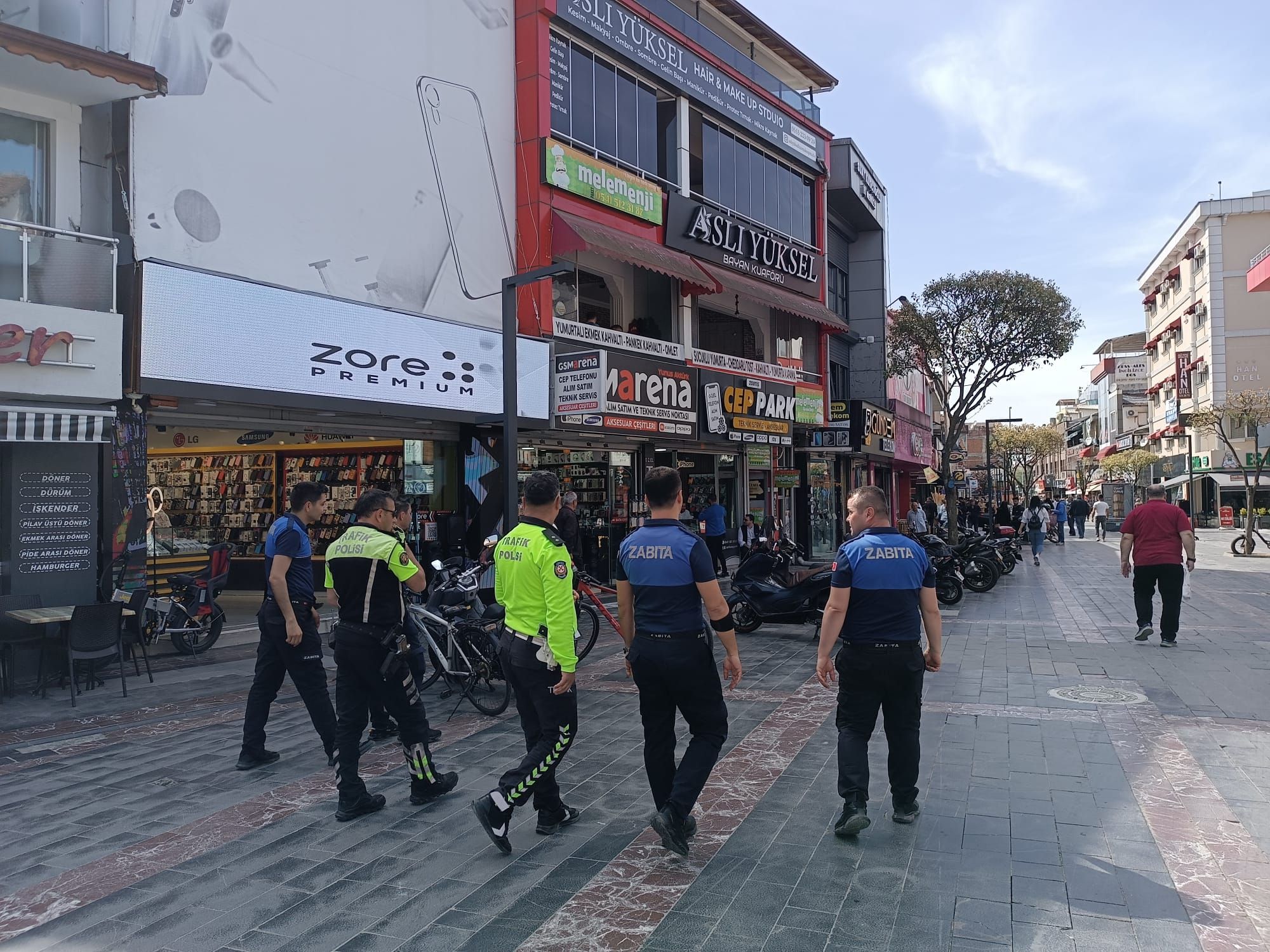 DÜZCE'DE TRAFİĞE KAPALI ALANLARDA MOTOSİKLET DENETİMİ