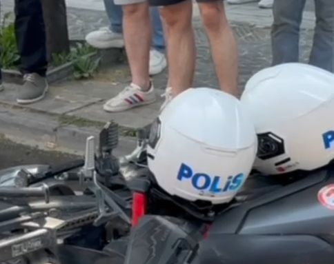 DÜZCE'DE TRAFİK KAZASI; 2 POLİS MEMURU YARALANDI