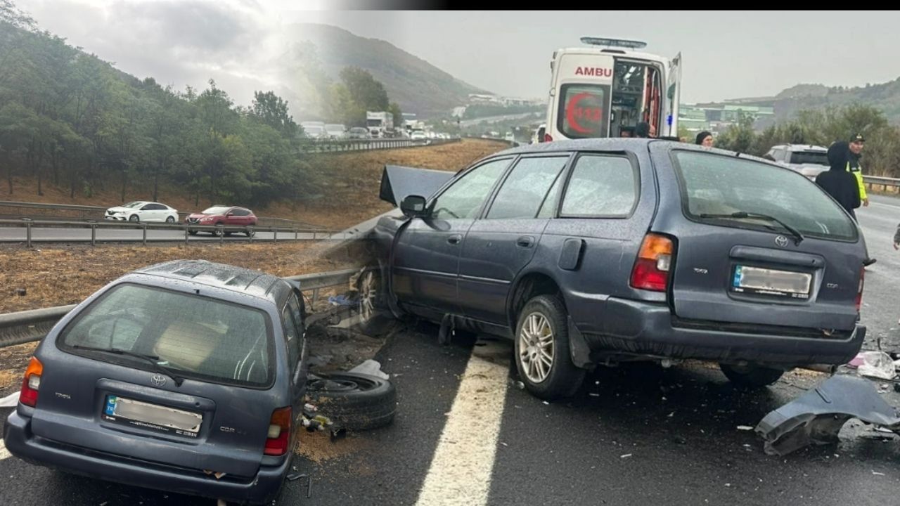 Düzce'de Yağışlı Hava Trafik Kazalarına Neden Oldu; 2 Kişi Hayatını Kaybetti,16 Kişi Yaralandı