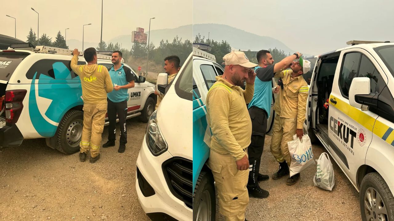 Düzce UMKE Ekibi Karabük'teki Orman Yangınına Destek İçin Görevde