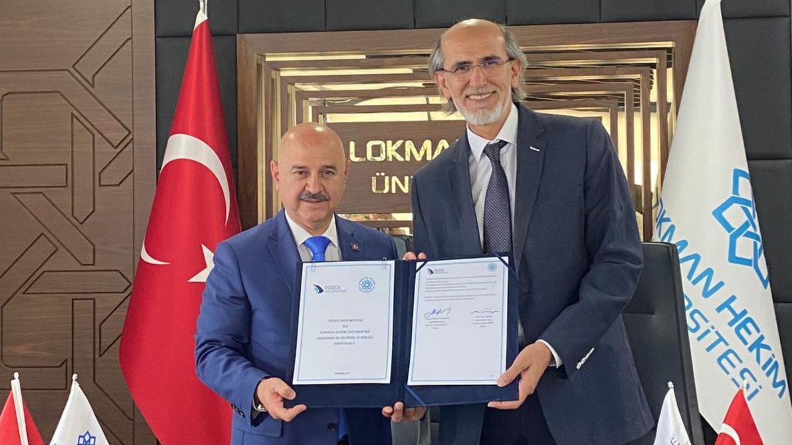 Düzce Üniversitesi ile Lokman Hekim Üniversitesi Arasında Akademik İş Birliği Protokolü