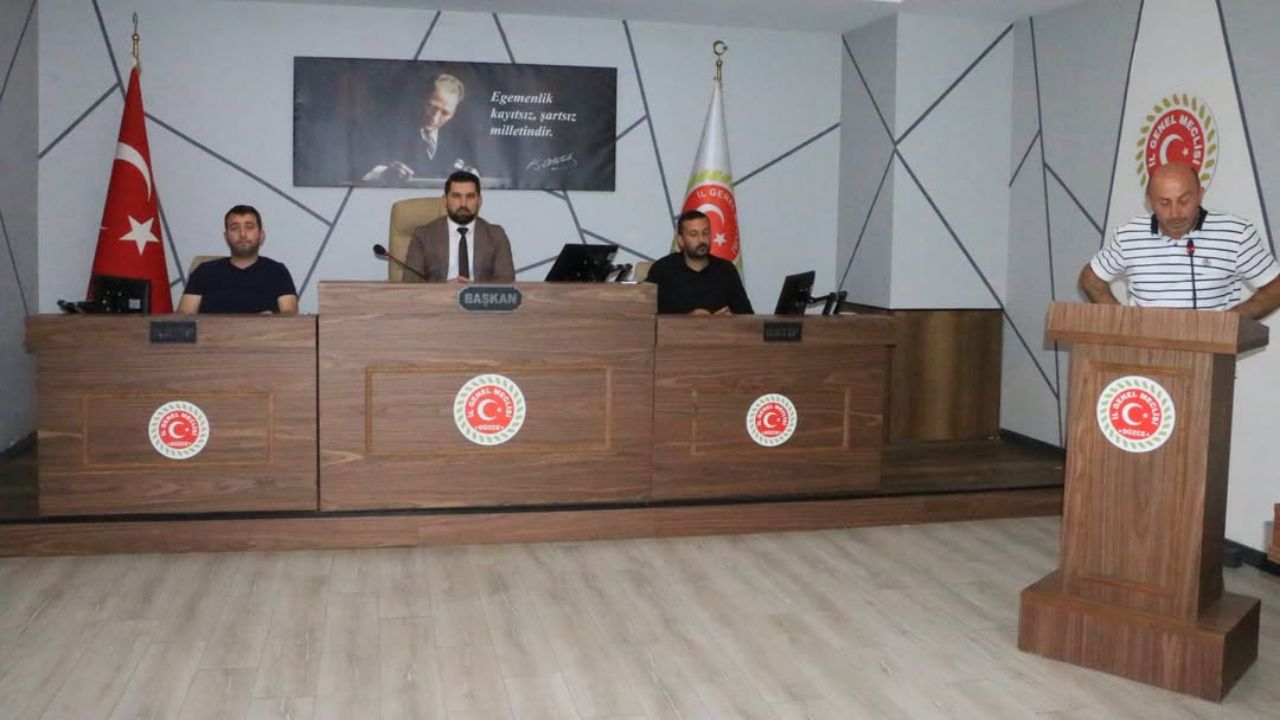 İl Genel Meclisi Temmuz Ayı Üçüncü Birleşimi Gerçekleştirildi