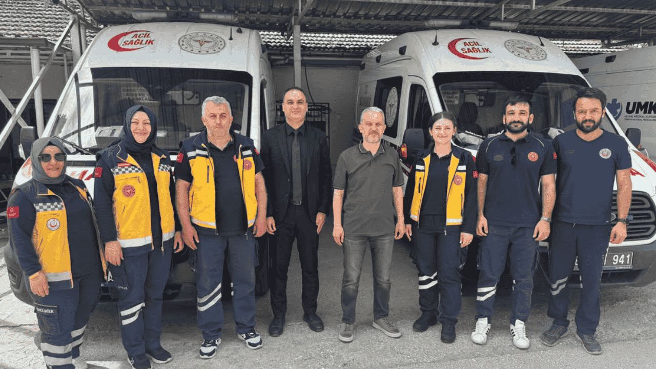İL SAĞLIK MÜDÜRÜ YASİN YILMAZ'DAN 112 ACİL SAĞLIK HİZMETLERİ İSTASYONLARINA ZİYARET