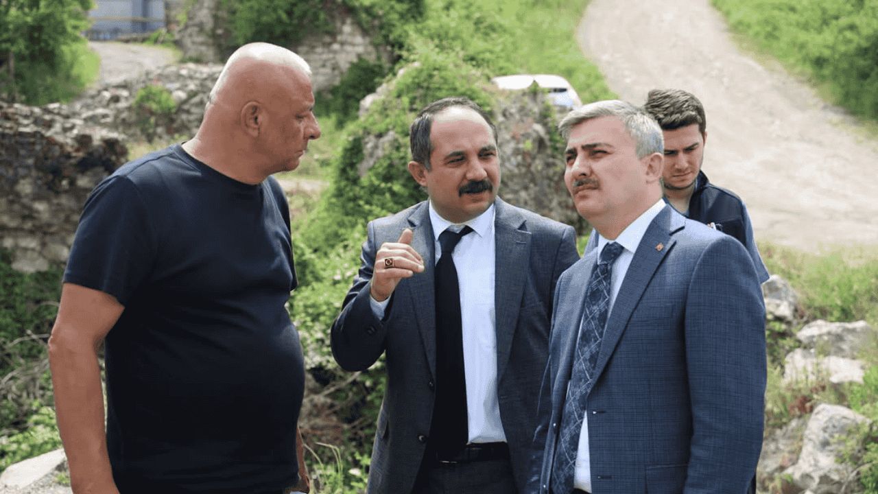 KEMERKASIM KÖYÜ'NDE İL ÖZEL İDARESİ YETKİLİLERİNDEN ZİYARET