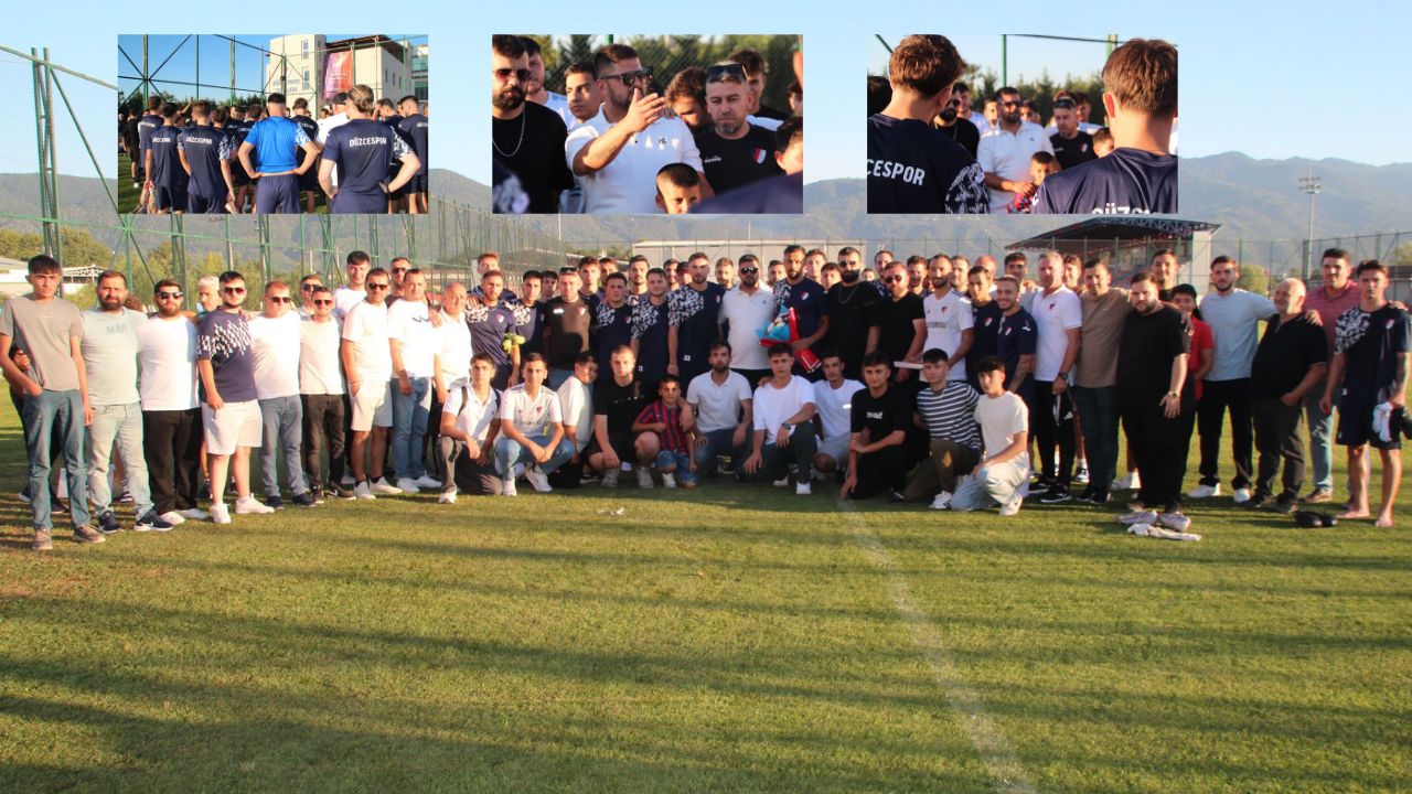 Kırmızı Şimşekler'den Yeni Sezon Öncesi Düzcespor'a Moral Ziyareti