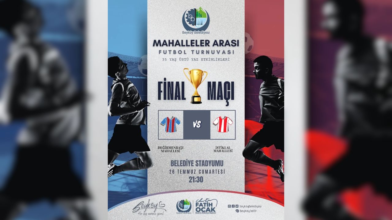 Mahalleler Arası Dayanışmanın Sahası Final Maçı 26 Temmuz'da
