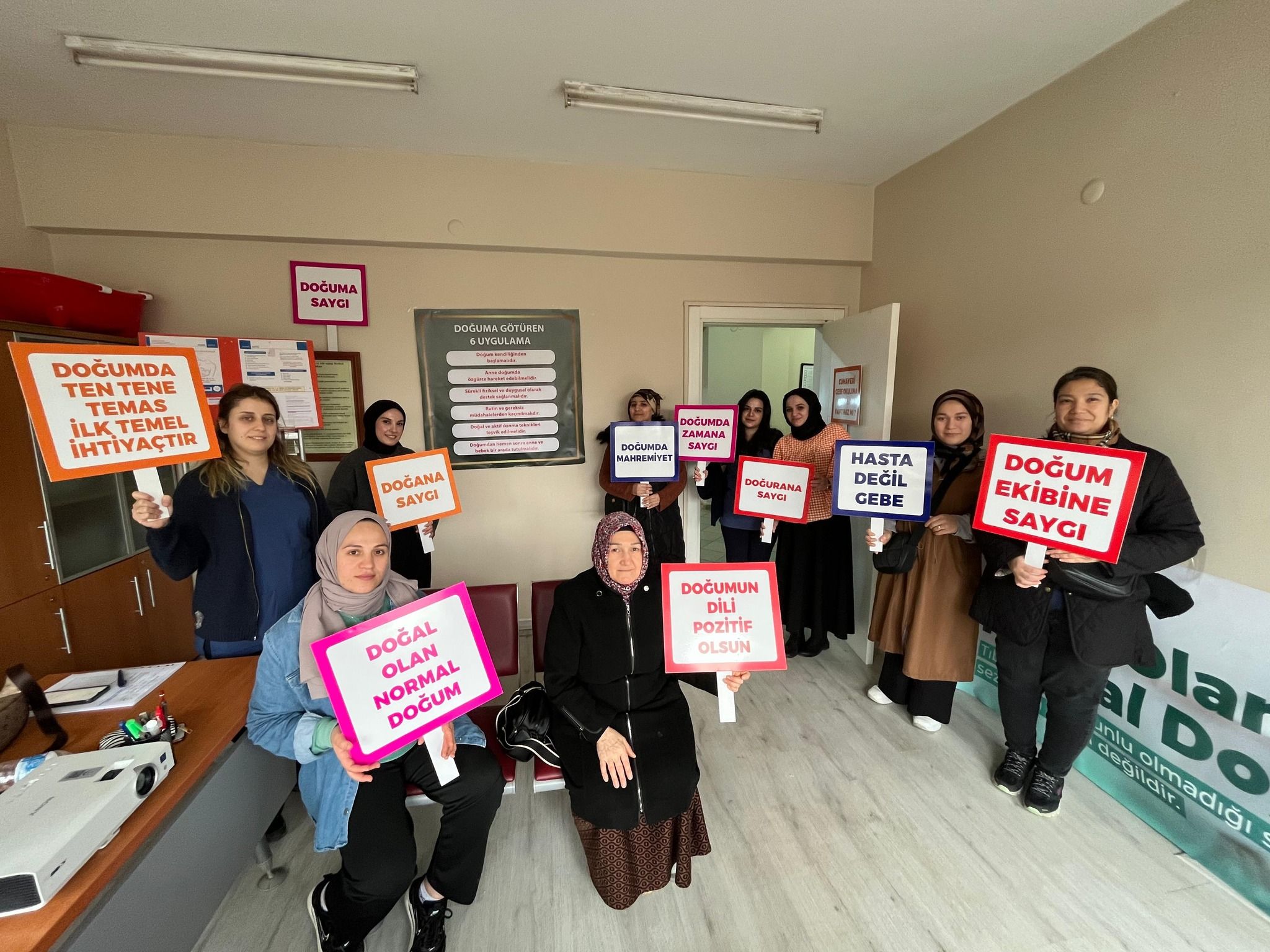 NORMAL DOĞUM İÇİN FARKINDALIK ETKİNLİĞİ DÜZENLENDİ