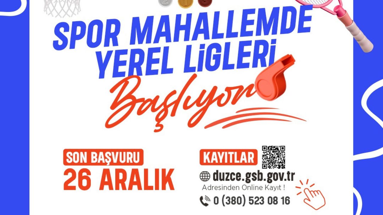 SPOR MAHALLEMDE YEREL LİGLERİ BAŞLIYOR