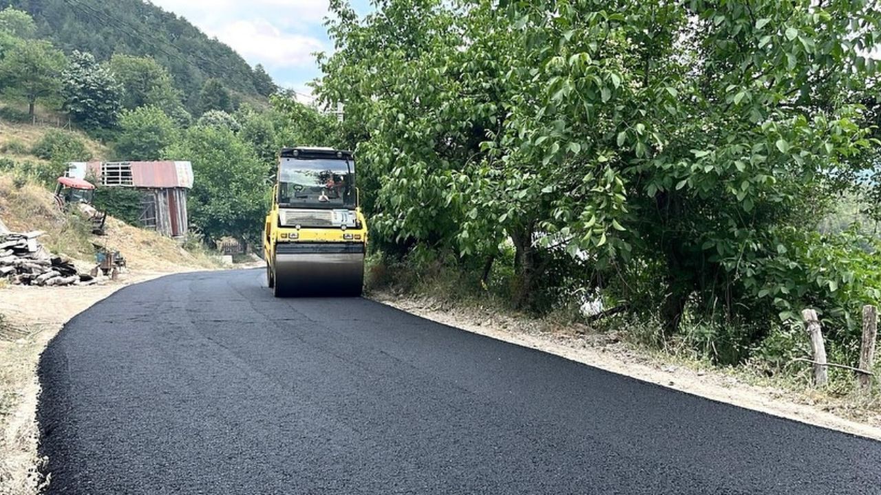 Yığılca Yaylatepe Köyü Yolunda Asfalt Çalışması Tamamlandı